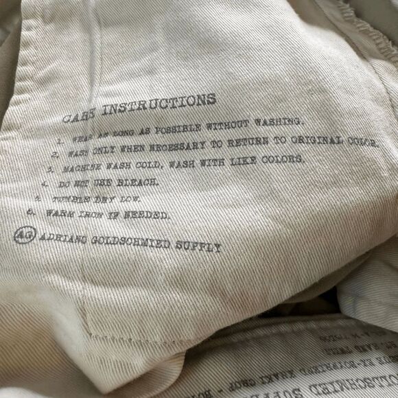 AG Adriano Goldschmied Womens Distressed Ex-Boyfriend Khaki Crop Pants Tan Sz 25 - Picture 7 of 11